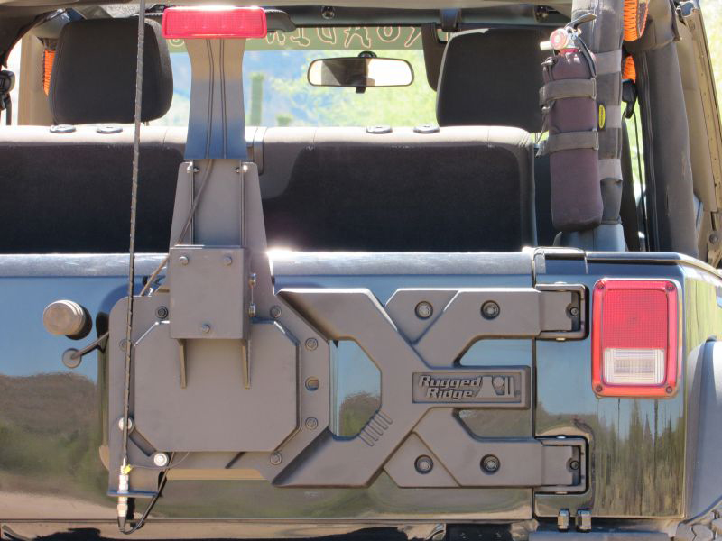 Jeep JK Tailgate Tire Carrier by Rugged Ridge